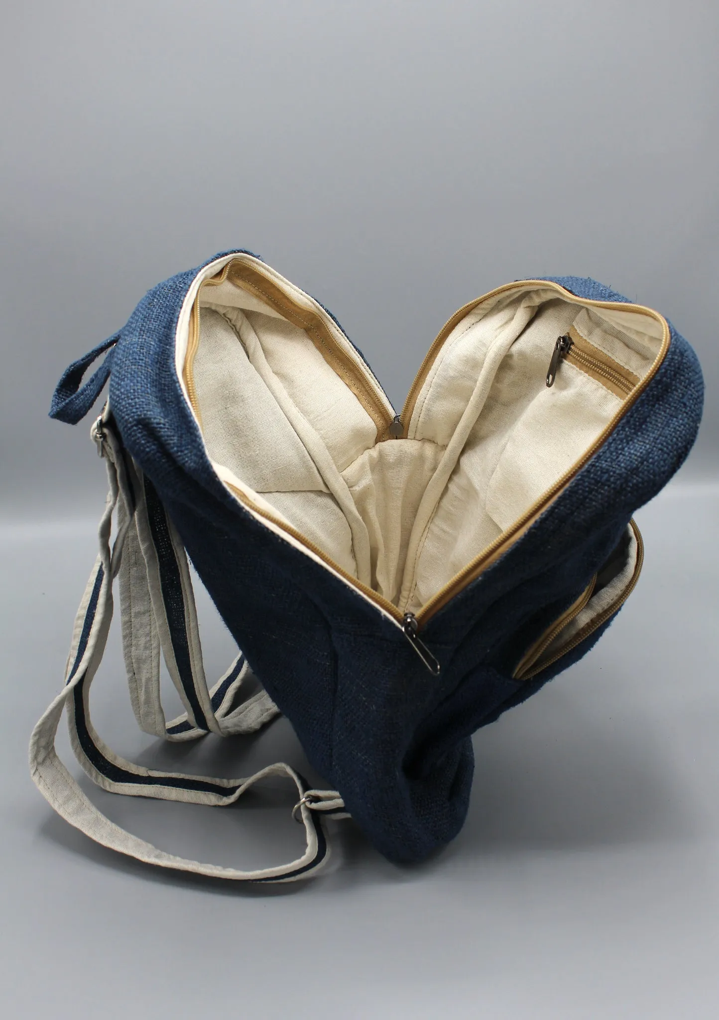 Navy Blue Himalayan Hemp Backpack