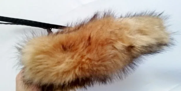 NEW FLUFFY PLUSH Crossbody Shoulder Bag Messenger FAUX FUR Vegan Purse BROWN