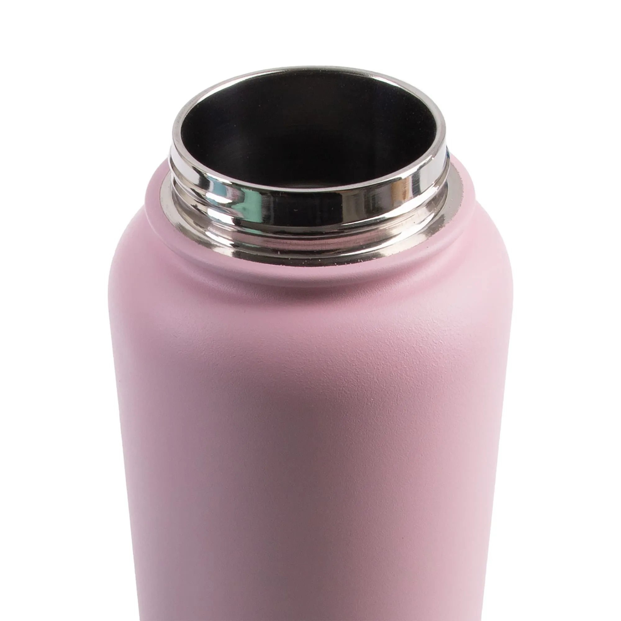 Oasis Stainless Steel Insulated Challenger Sports Water Bottle with Screw Cap 1.1 Litre Carnation