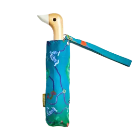 Original Duckhead Auto-Open Eco-Friendly Umbrella – Aqua Fungi