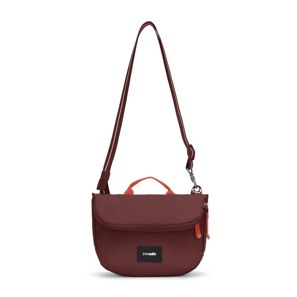 Pacsafe GO Saddle Crossbody Garnet Red