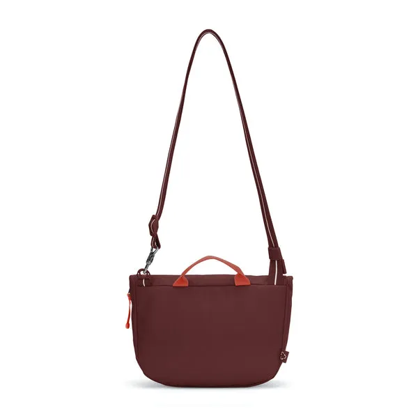 Pacsafe GO Saddle Crossbody Garnet Red