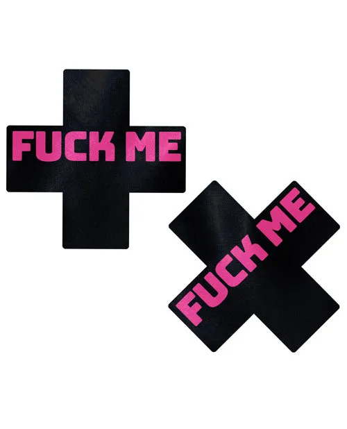 Pastease Fuck Me Plus - Black/pink O/s