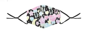 Pastel Party Black Face Mask (Adult & Youth Sizes)