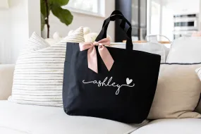 Personalized Tote Bag - Custom Bridesmaid Bags for Wedding Day