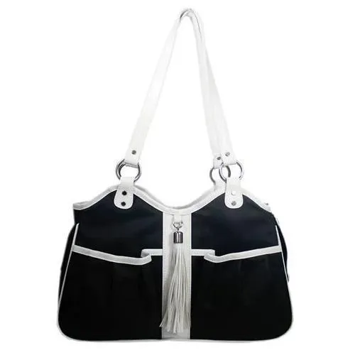 Petote Metro Dog Carrier Black And White