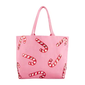 Pink Holiday Sparkle Tote