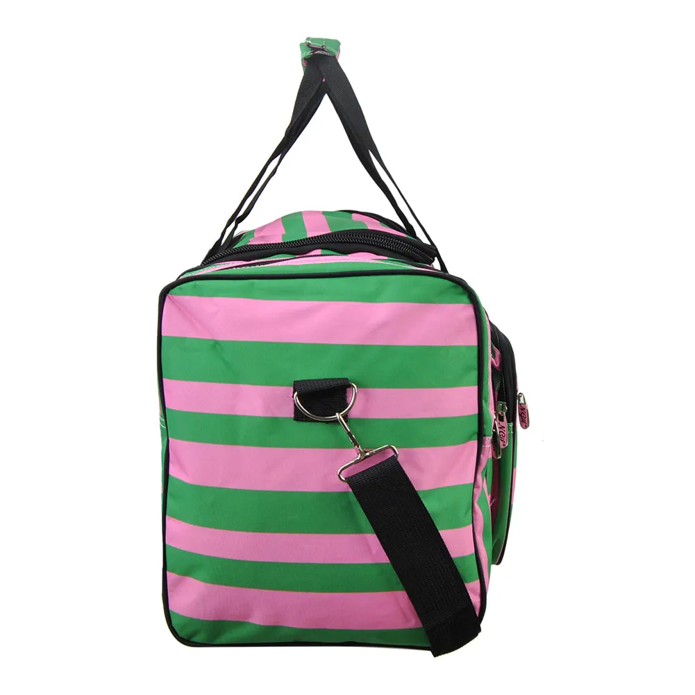 Pink Peppermint Canvas 20" Duffle Bag