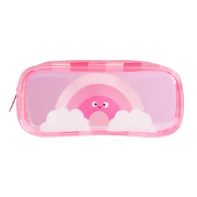 Pink PVC Pencil Case & Cosmetic Bag