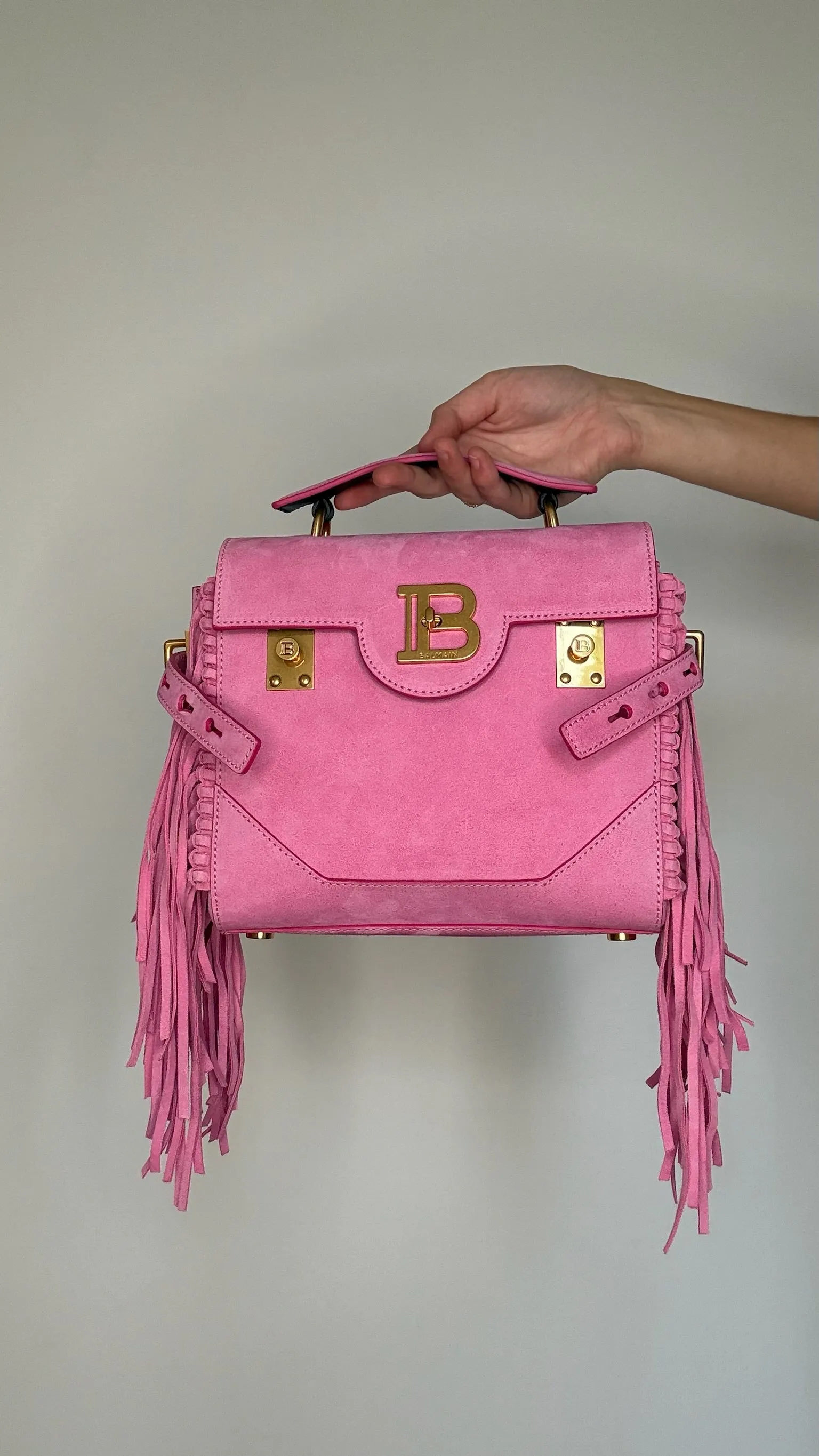 Pink Suede Bag