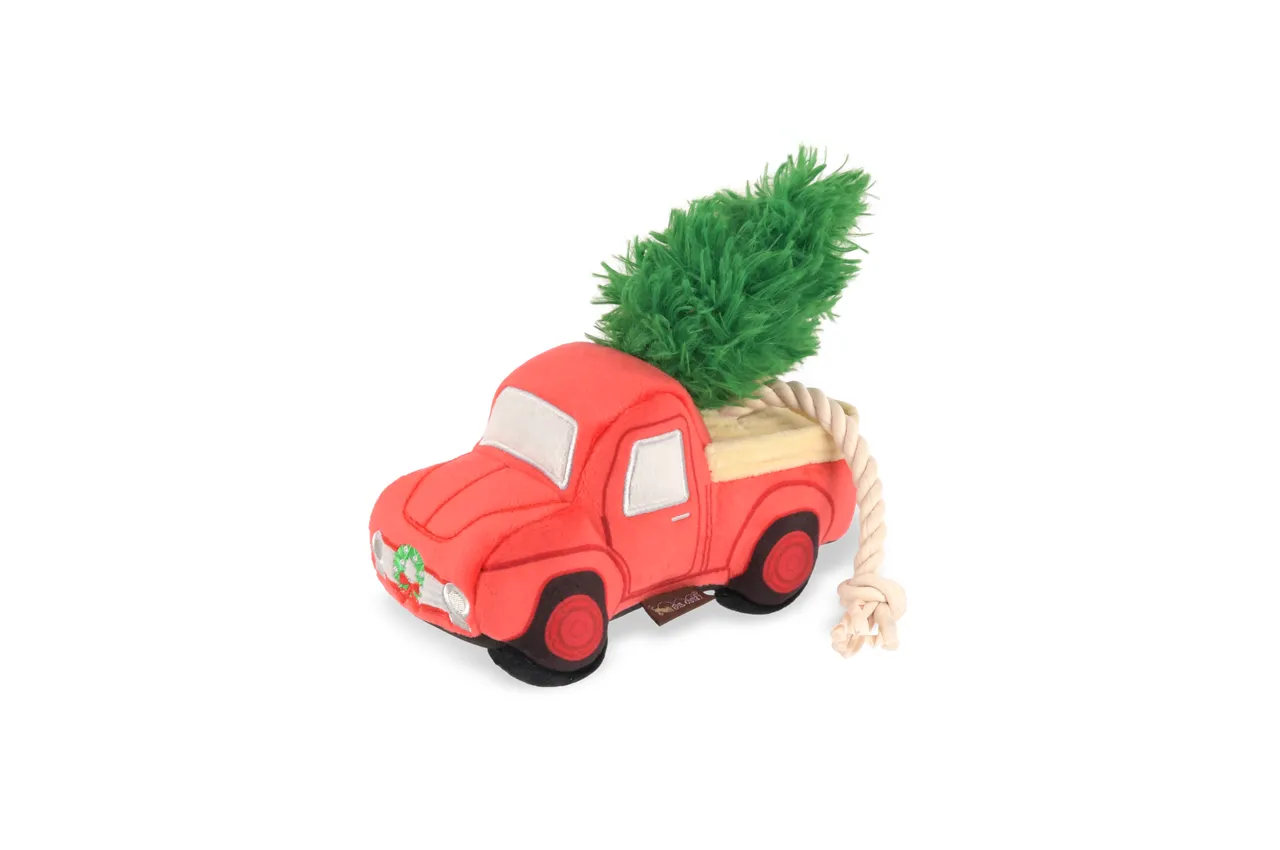 P.L.A.Y. Home for the Holidays Interactive Dog Toy, Red Truck