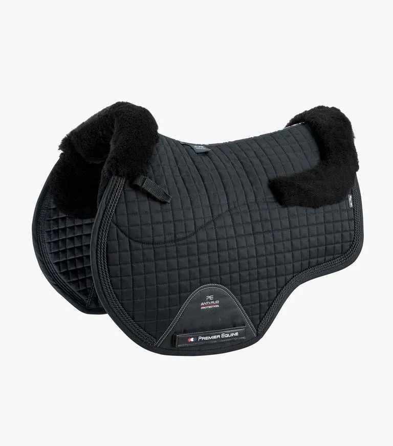 Premier Equine Close Contact Merino Wool European Saddle Pad - GP/Jump Square - Full size