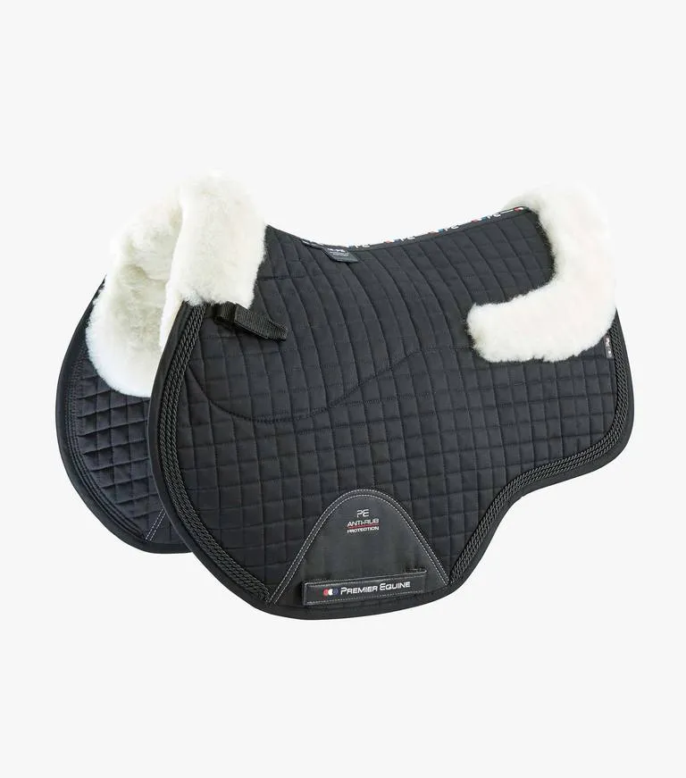 Premier Equine Close Contact Merino Wool European Saddle Pad - GP/Jump Square - Full size