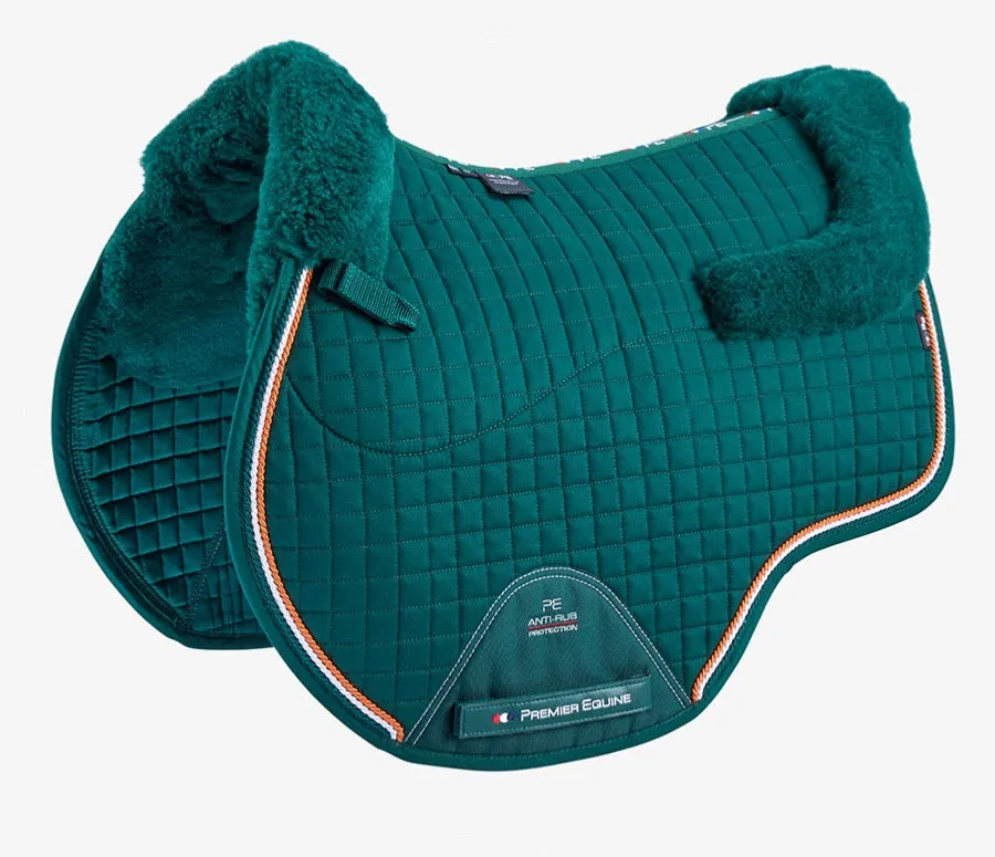 Premier Equine Close Contact Merino Wool European Saddle Pad - GP/Jump Square - Full size