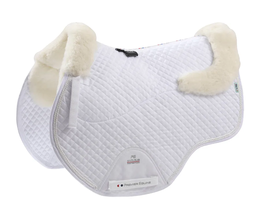 Premier Equine Close Contact Merino Wool European Saddle Pad - GP/Jump Square - Full size