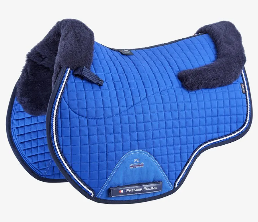 Premier Equine Close Contact Merino Wool European Saddle Pad - GP/Jump Square - Full size