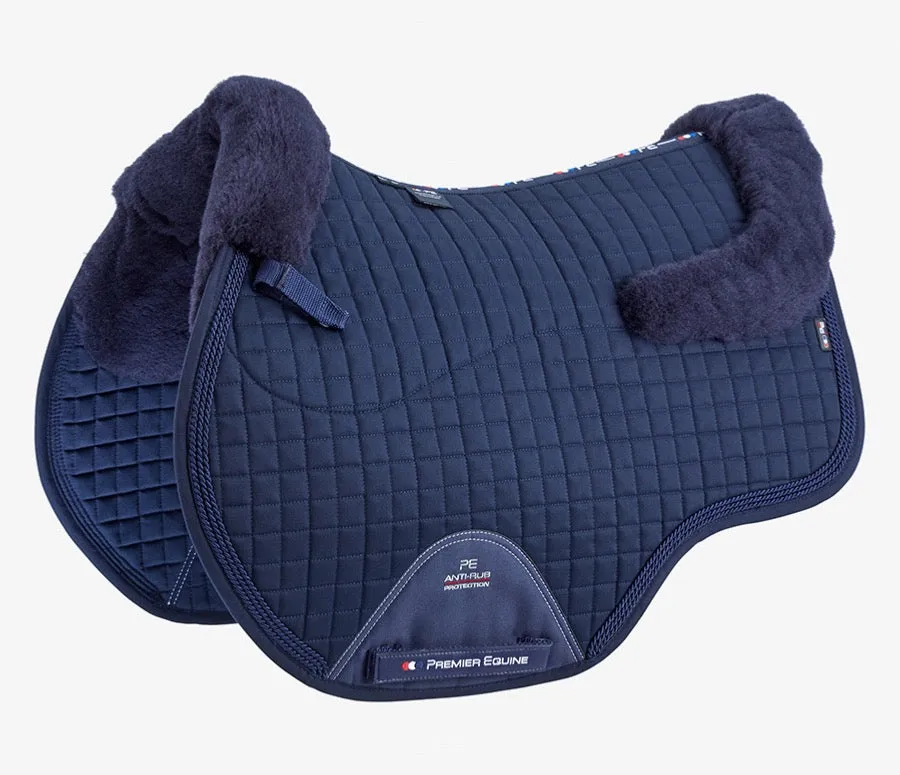 Premier Equine Close Contact Merino Wool European Saddle Pad - GP/Jump Square - Full size