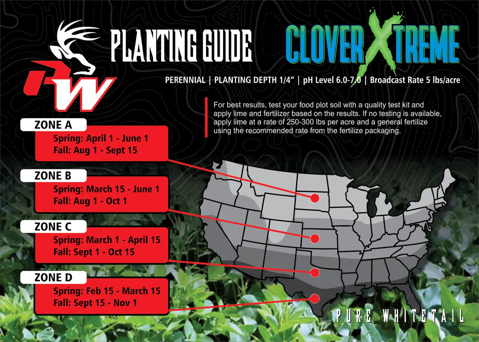 Pure Whitetail Clover Xtreme Seed