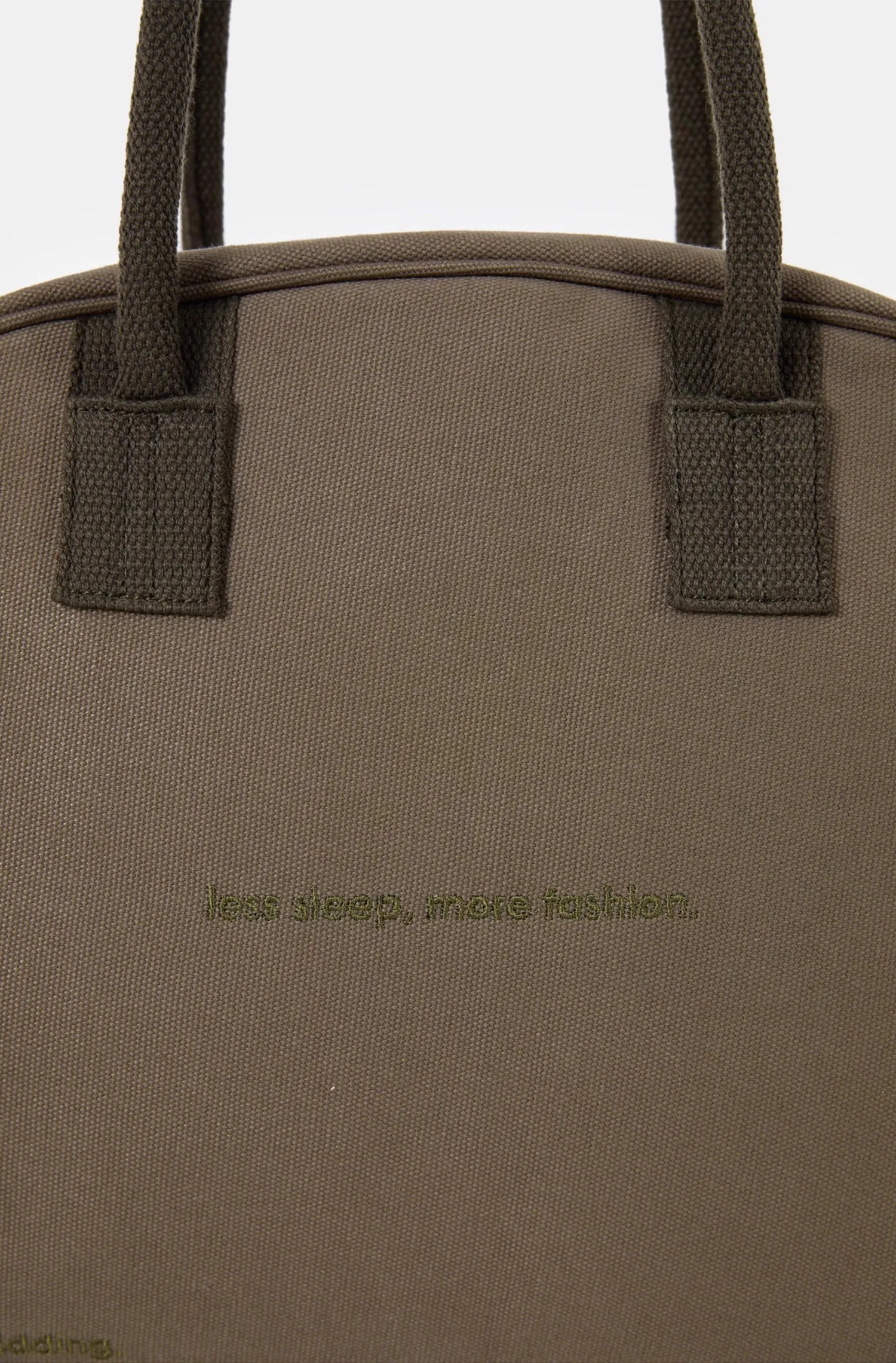 "Less Sleep" Eco-Friendly Canvas Large Capacity Handbag