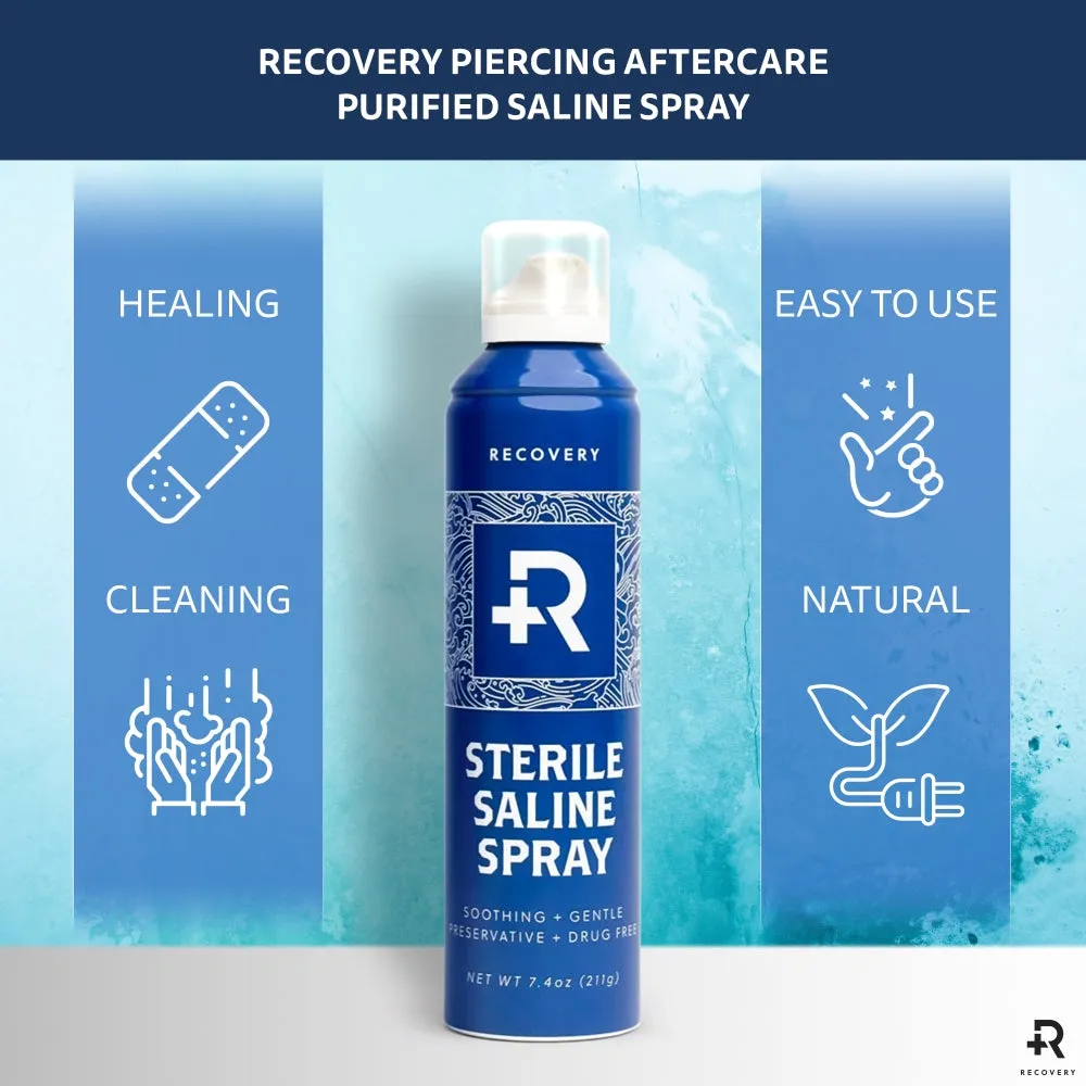 Recovery Sterilized Saline Wash Spray — 7.4oz Can