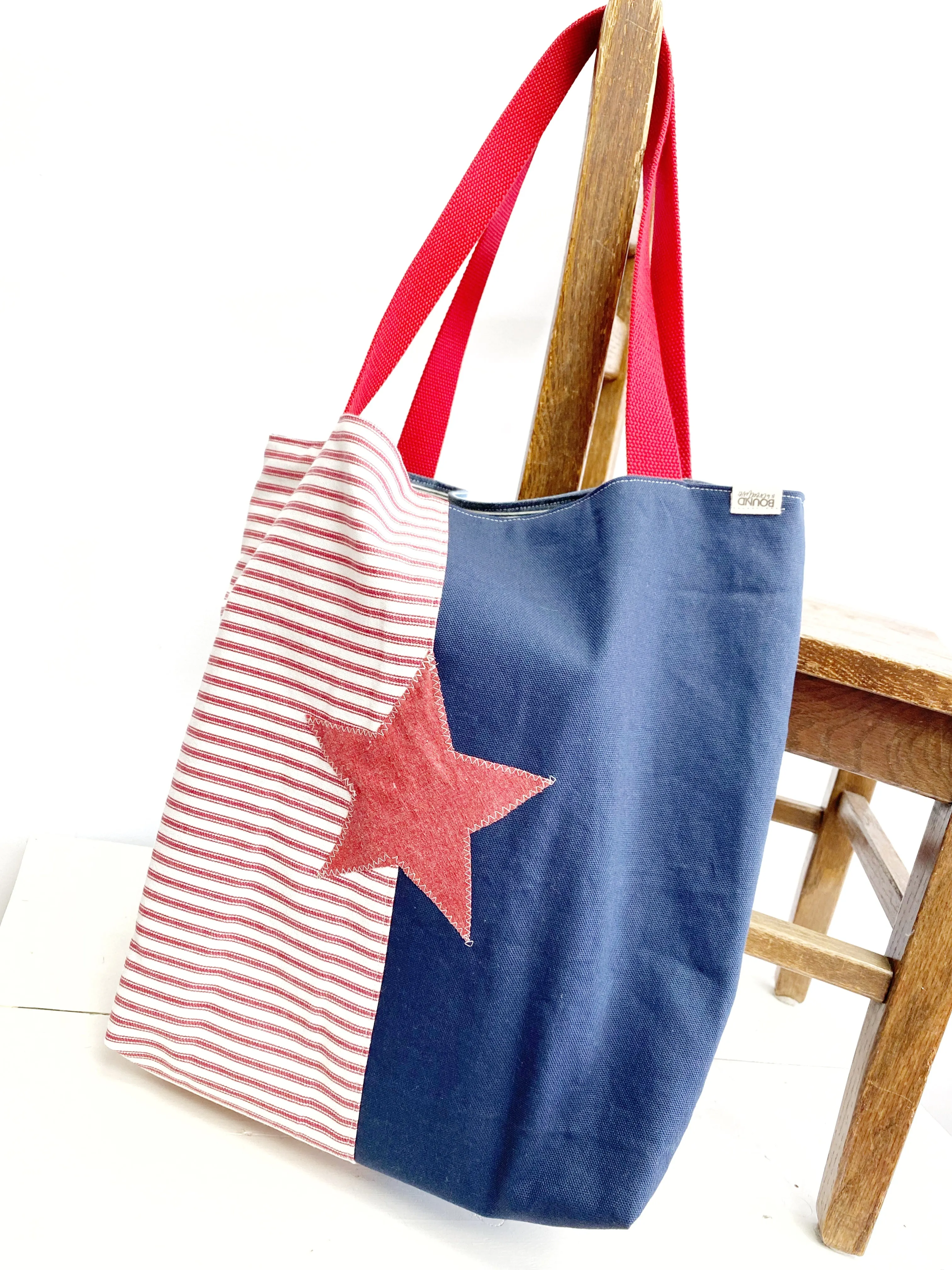 Reusable Grocery Bag, The Perfect Market Bag, Nautical Bag, Eco-Friendly, Festival Bag, B20