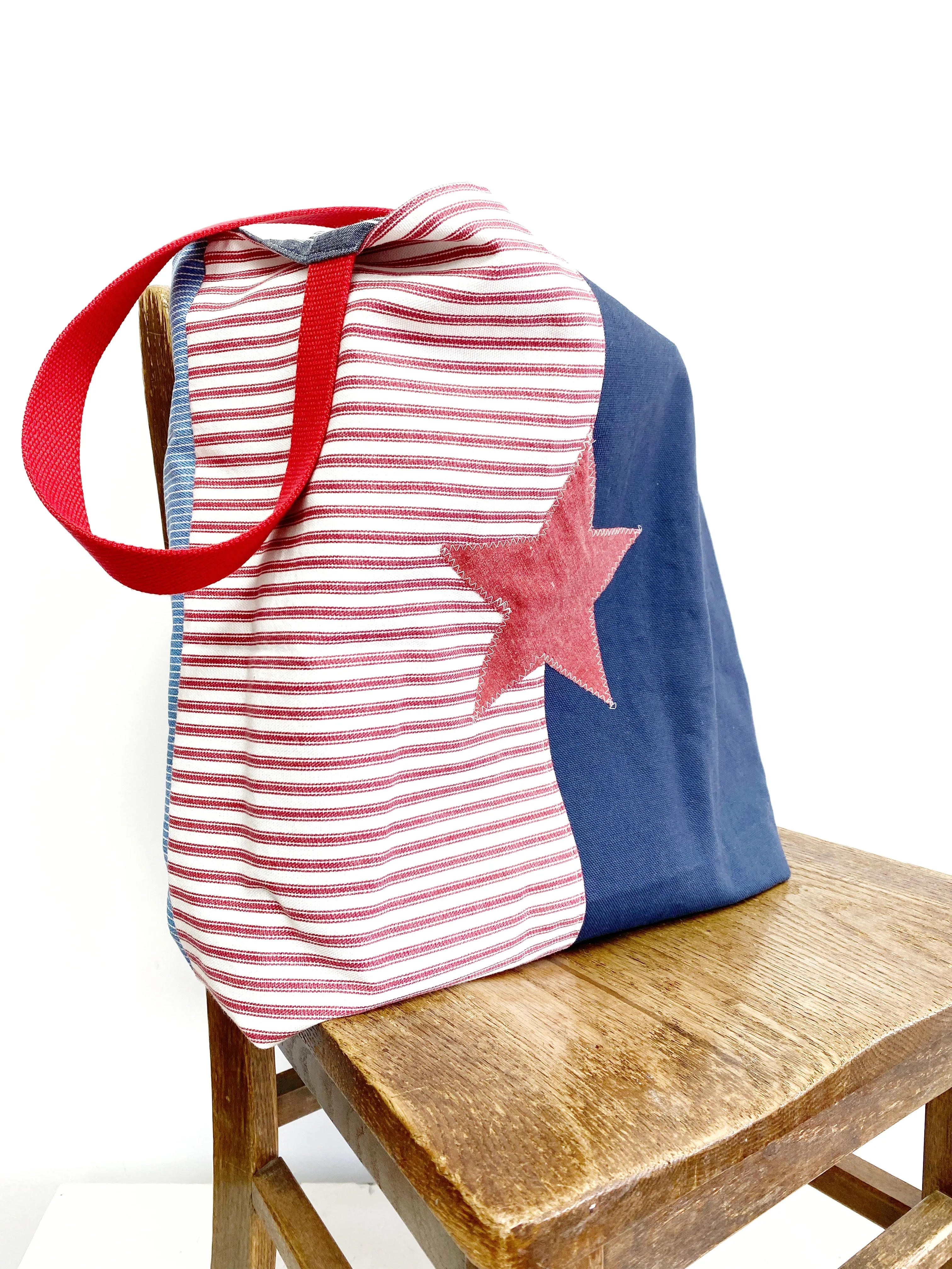 Reusable Grocery Bag, The Perfect Market Bag, Nautical Bag, Eco-Friendly, Festival Bag, B20