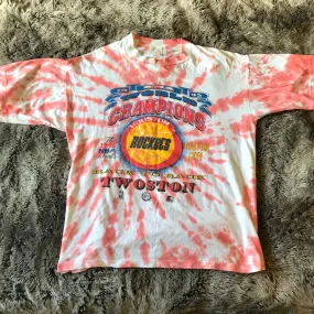 Rockets Vintage 1995 World Champs “TWOston” Tie Dye Tee