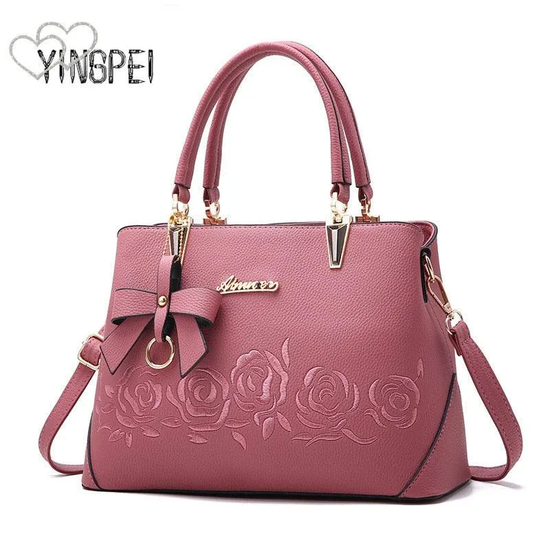 Rose Lady Designer Shoulder Bag