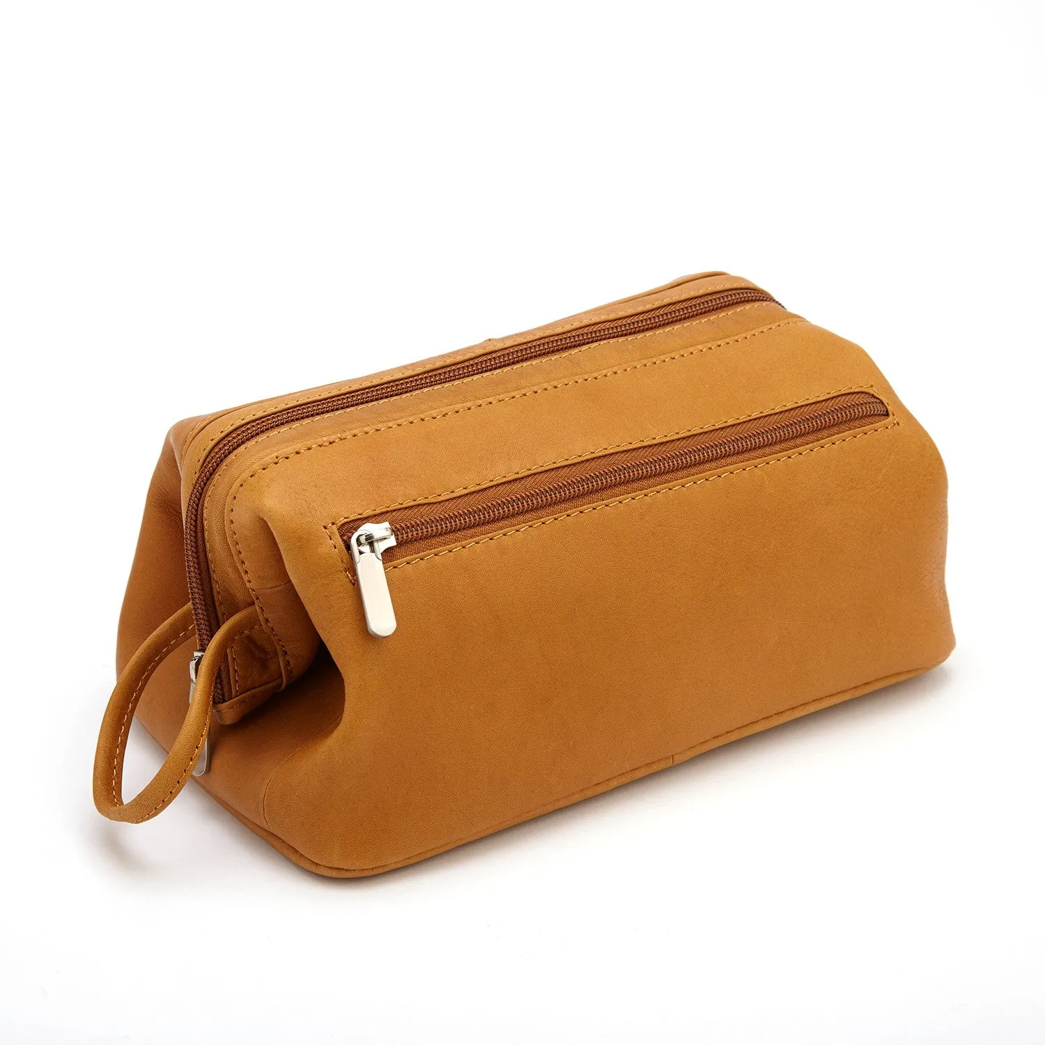 Royce New York Classic Leather Toiletry Bag