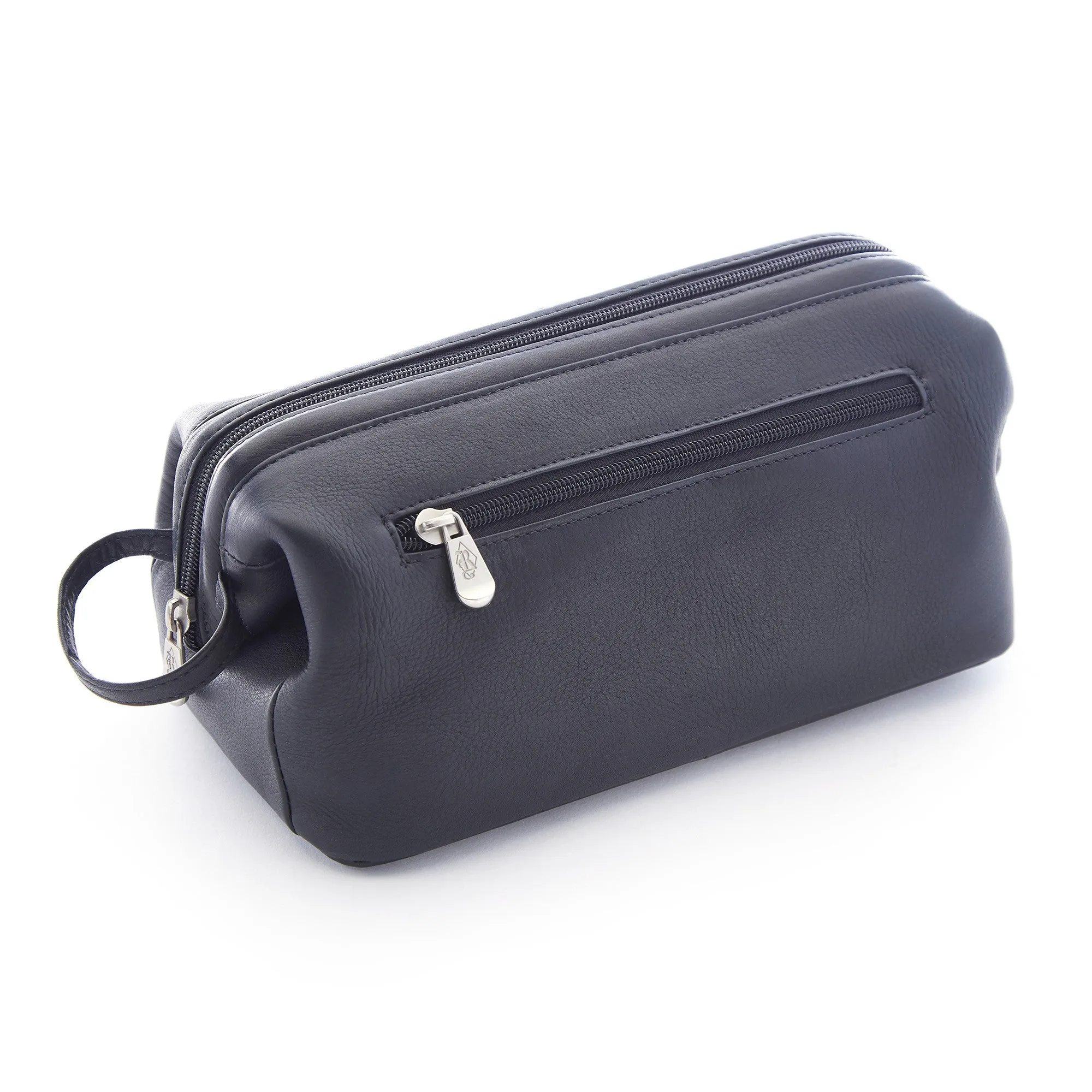 Royce New York Classic Leather Toiletry Bag