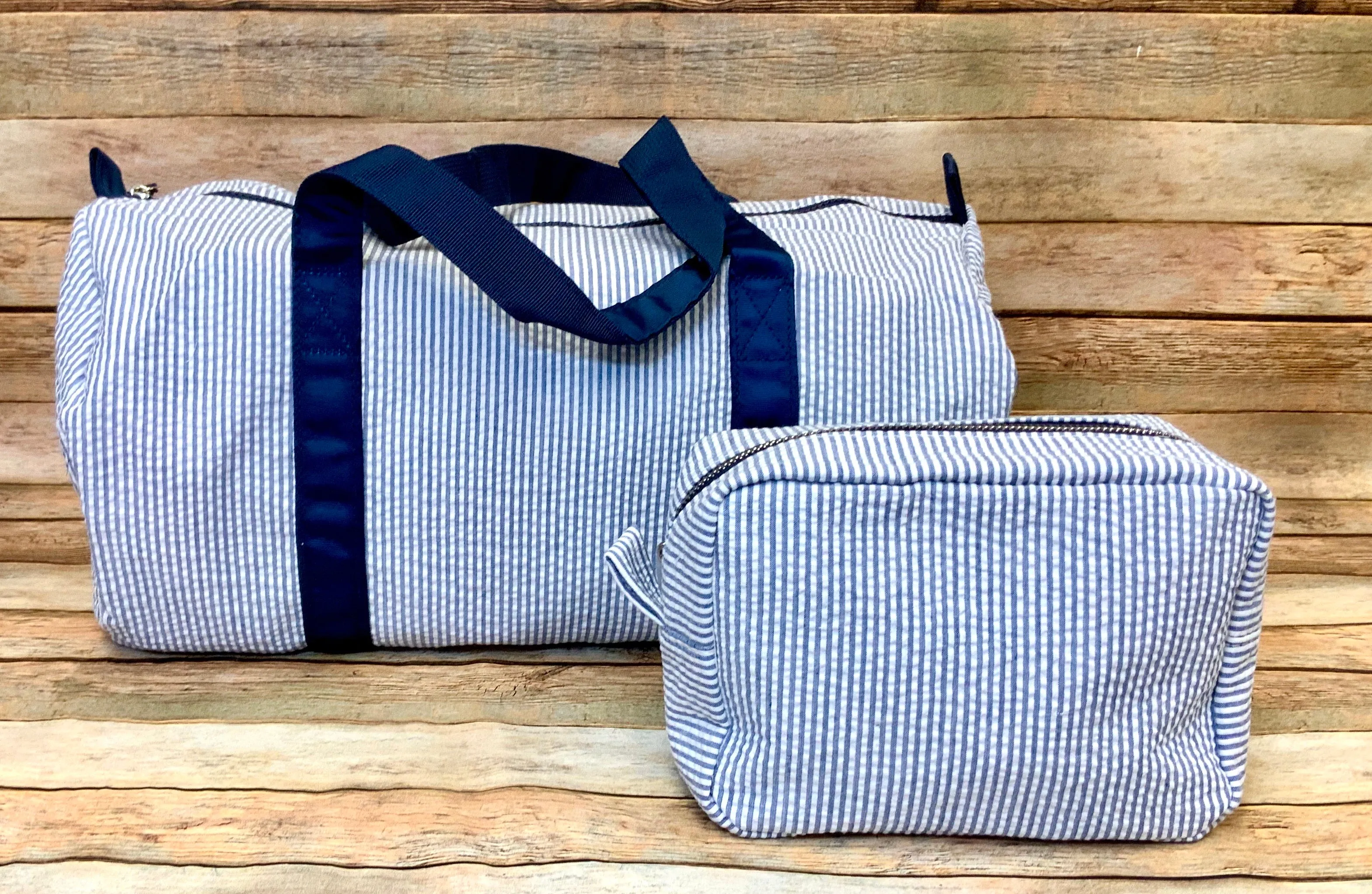 Seersucker Stripe Kids Duffle Bag