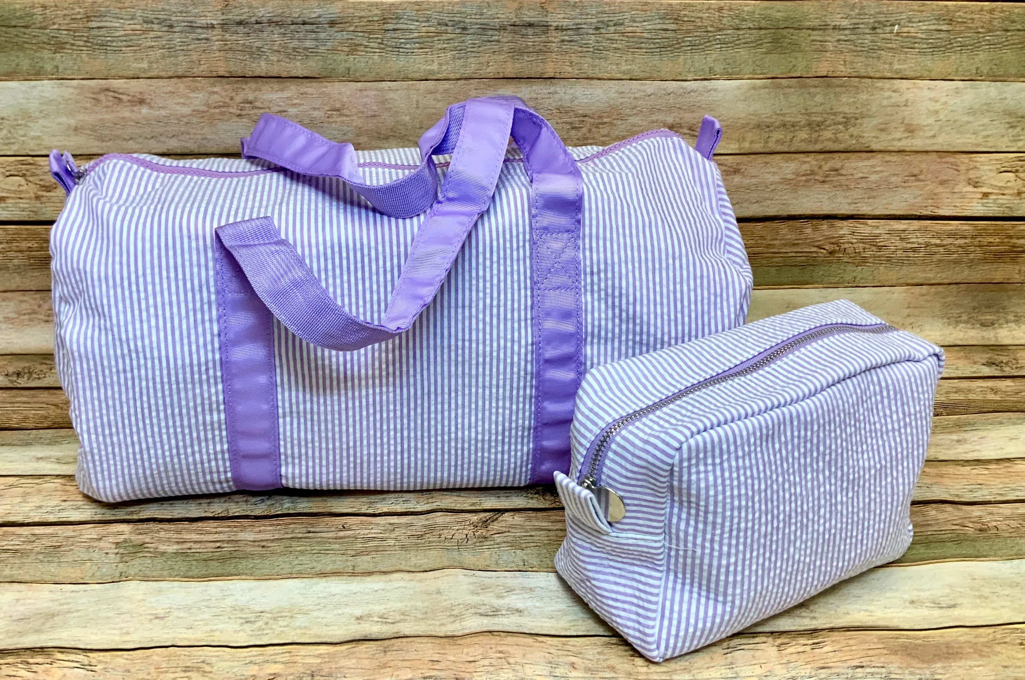 Seersucker Stripe Kids Duffle Bag