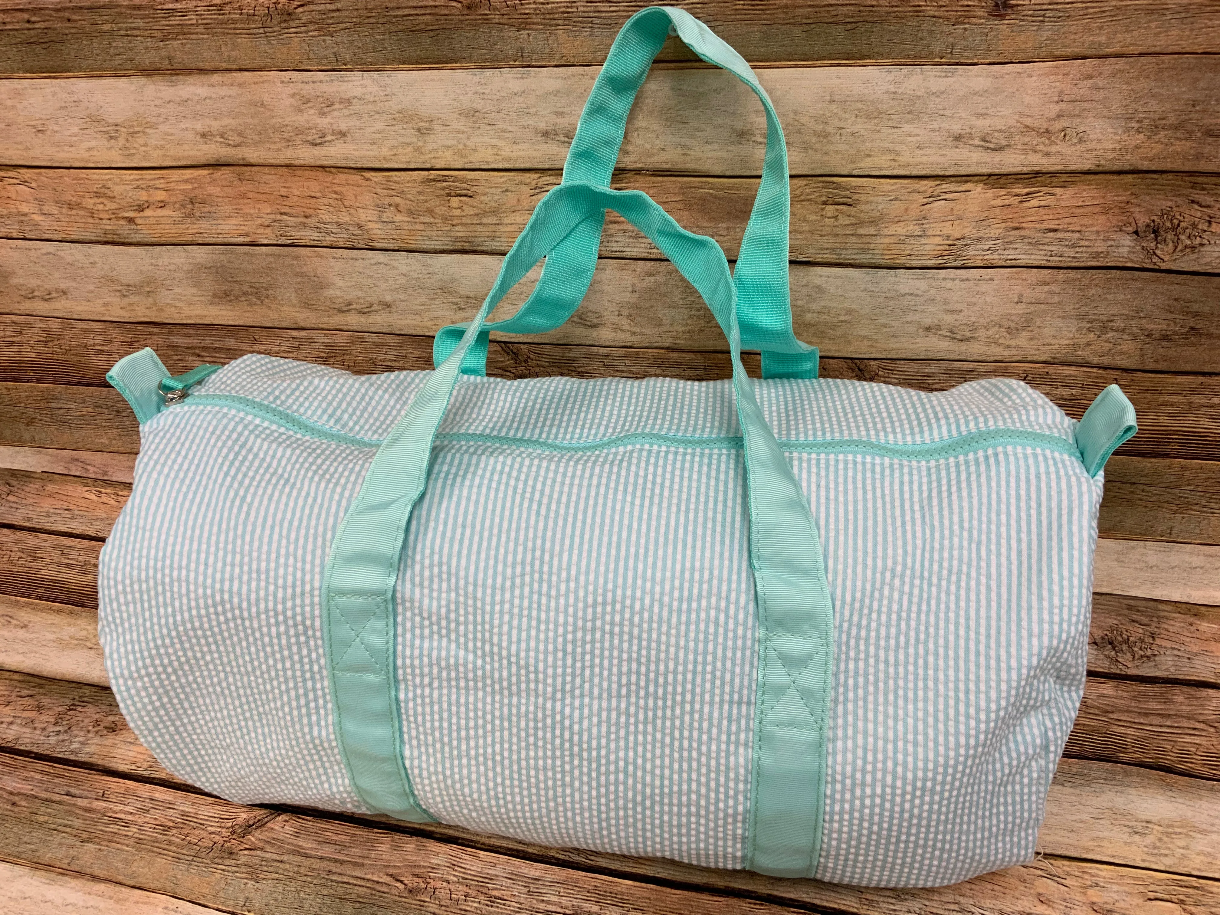 Seersucker Stripe Kids Duffle Bag