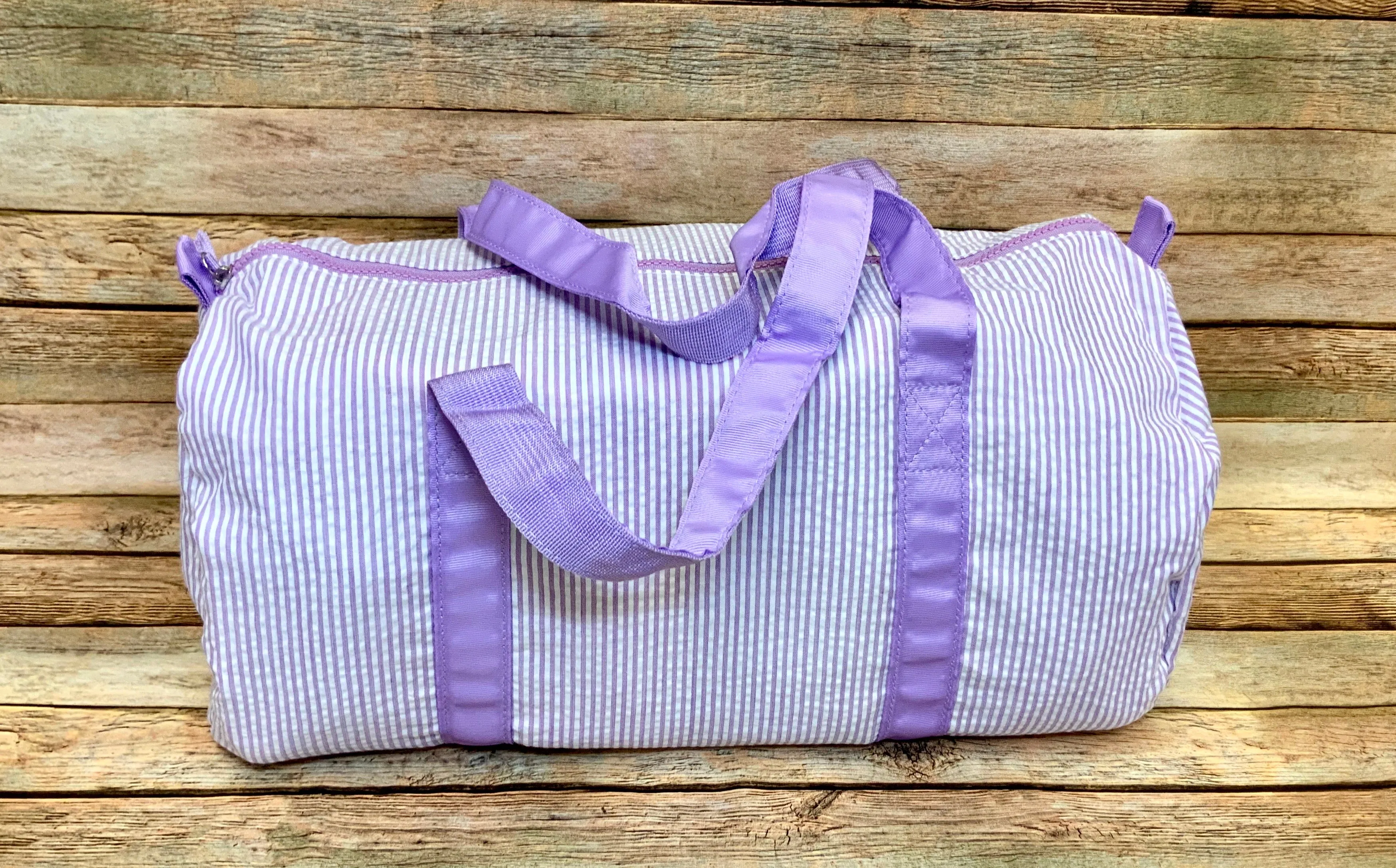 Seersucker Stripe Kids Duffle Bag