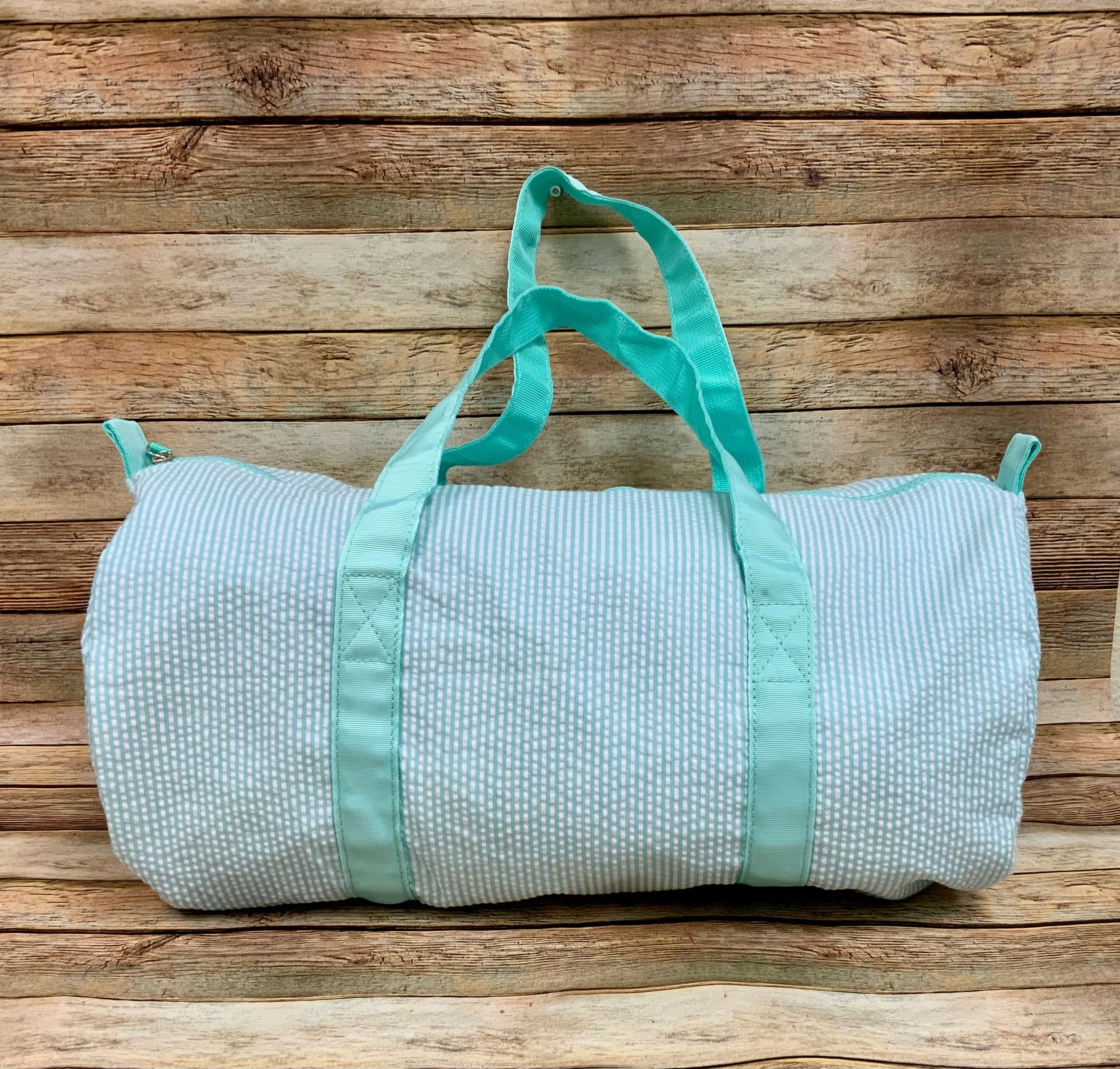 Seersucker Stripe Kids Duffle Bag