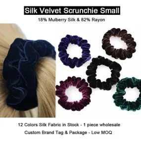 Silk Velvet Scrunchie Small