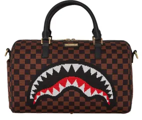 Sprayground Shark in Paris 2.0 In Brown Duffle Bag