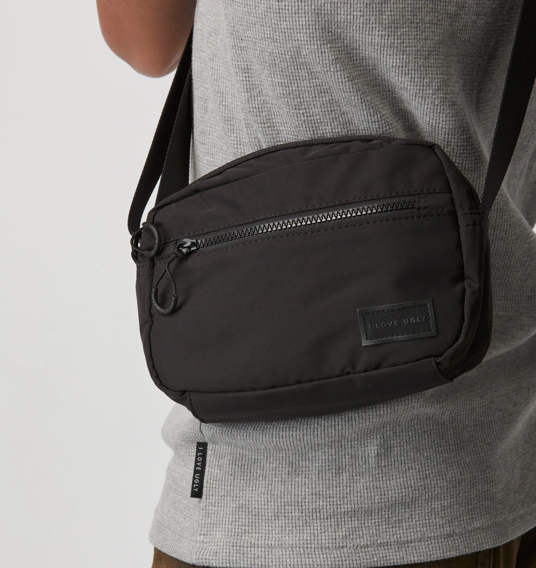 Square Crossbody Bag - Black