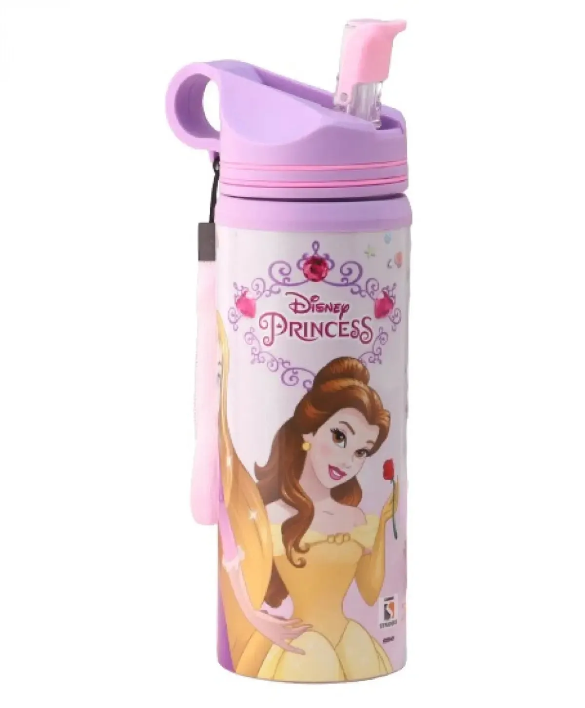 Striders Disney Princess Water Bottle Steel 500ml (SB)