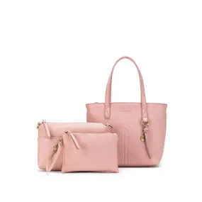 Tara Pink 3 Piece Handbag Set