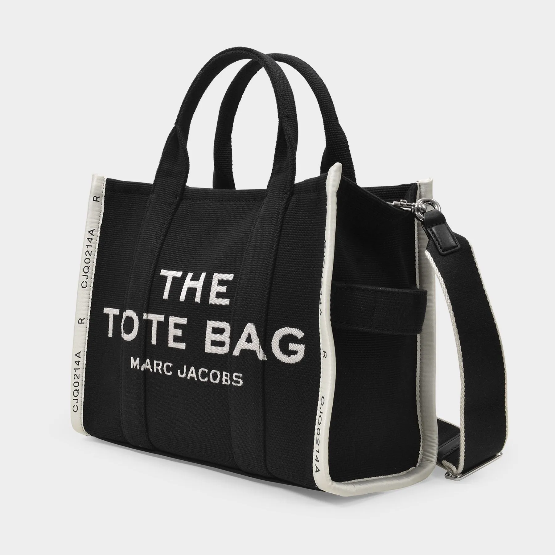 The Medium Tote Bag in Black Canvas