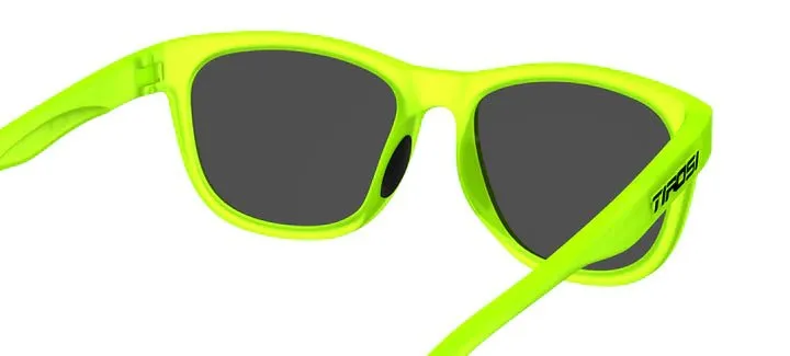 Tifosi Sunglasses Swank - Satin Electric Green/Smoke Tint Blue Mirror