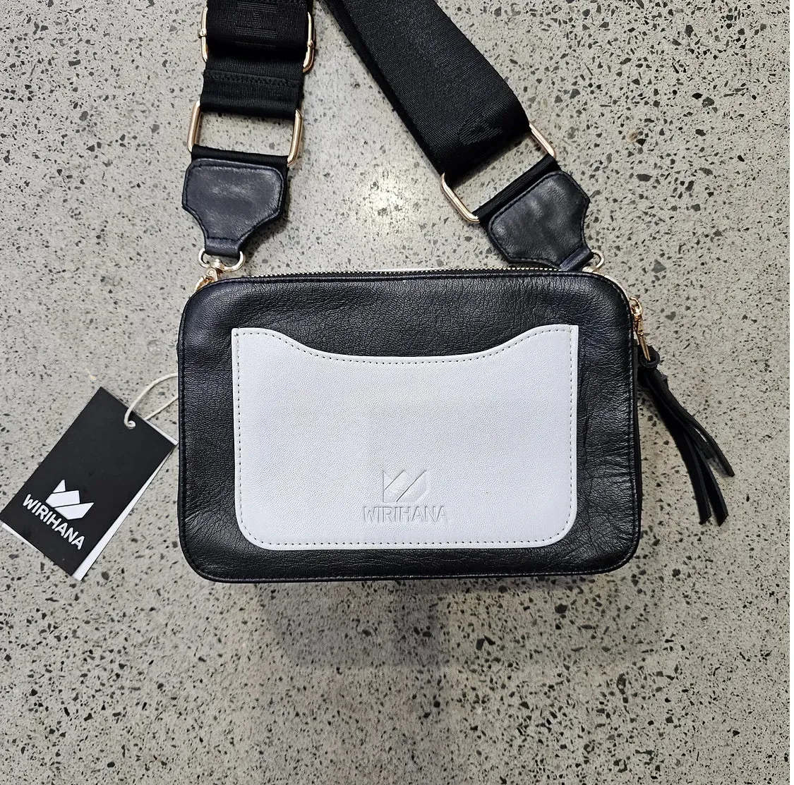 Tino flag Leather Bag