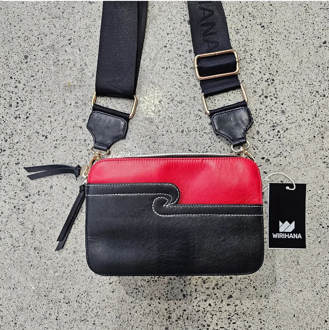 Tino flag Leather Bag