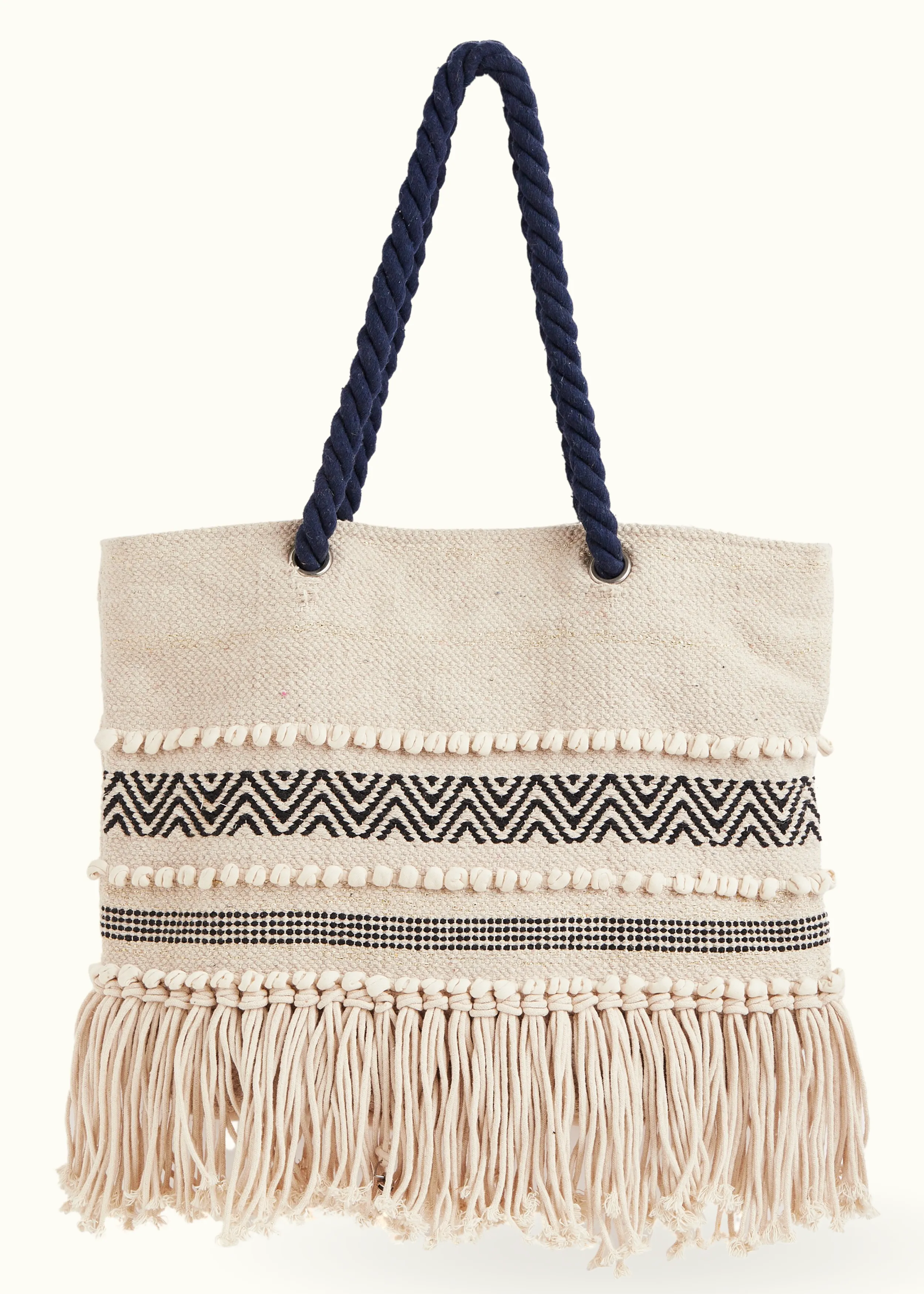 Tote Bag Large Cotton Jacquard