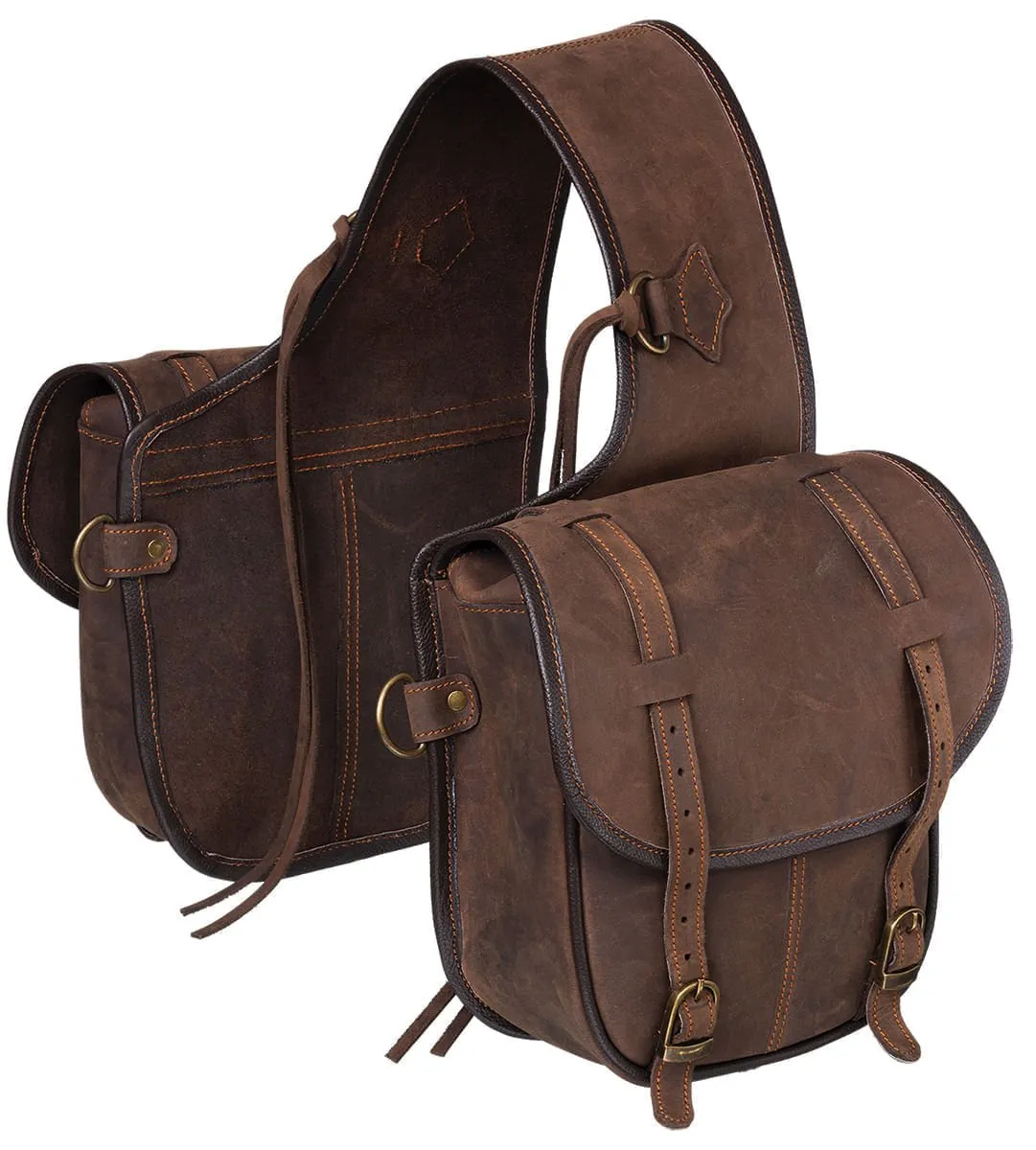 Tough 1 Soft Leather Saddle Bag