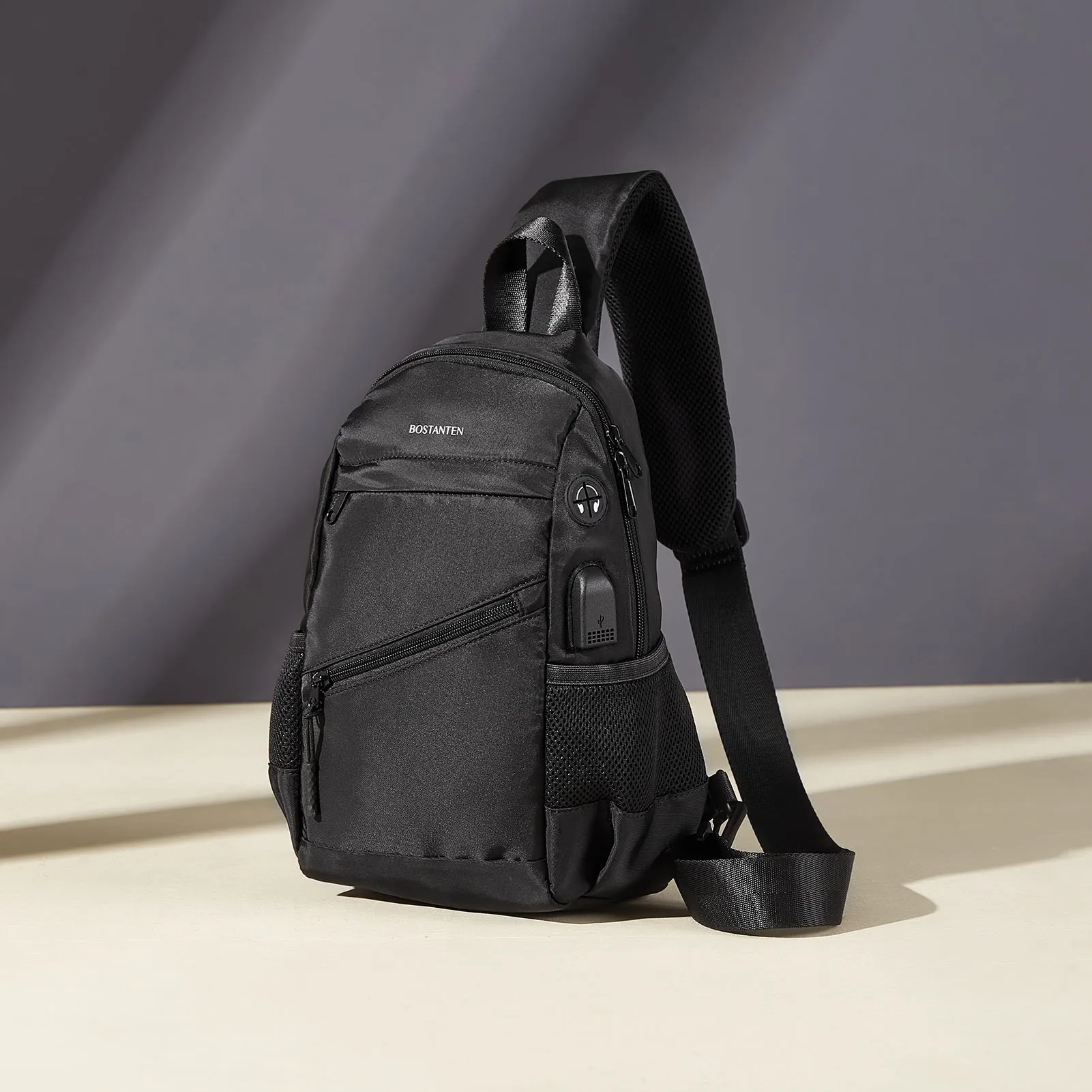 Travel Hands-Free with our Crossbody Sling Bag with USB Charging Port