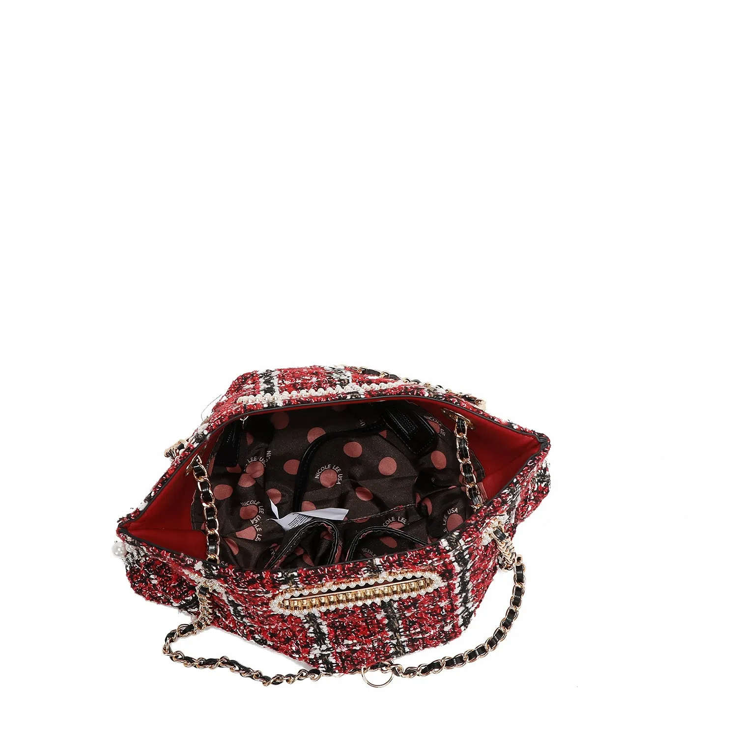 TWEED CLUTCH BAG