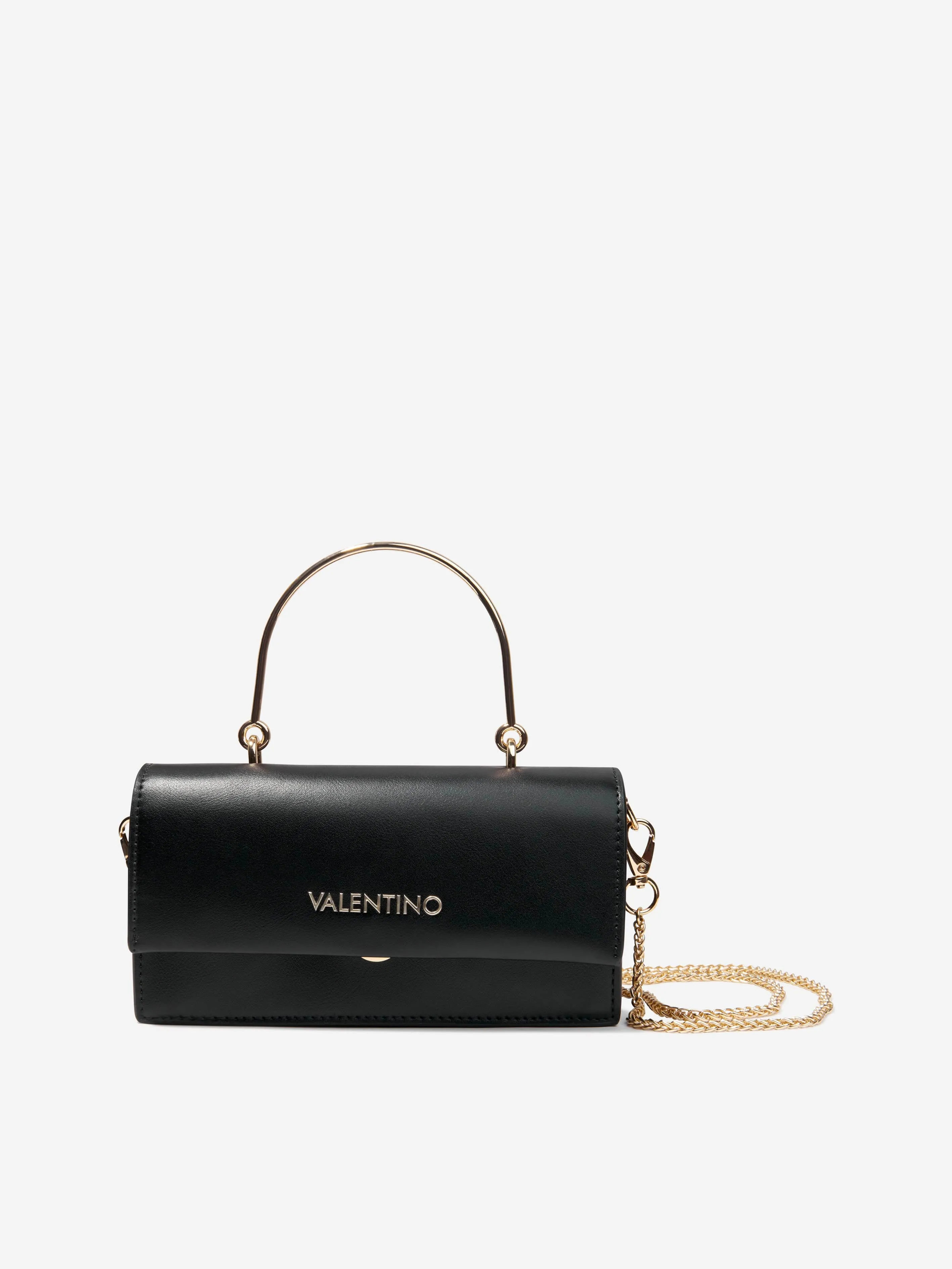 Valentino Girls Sand Satchel Bag in Black