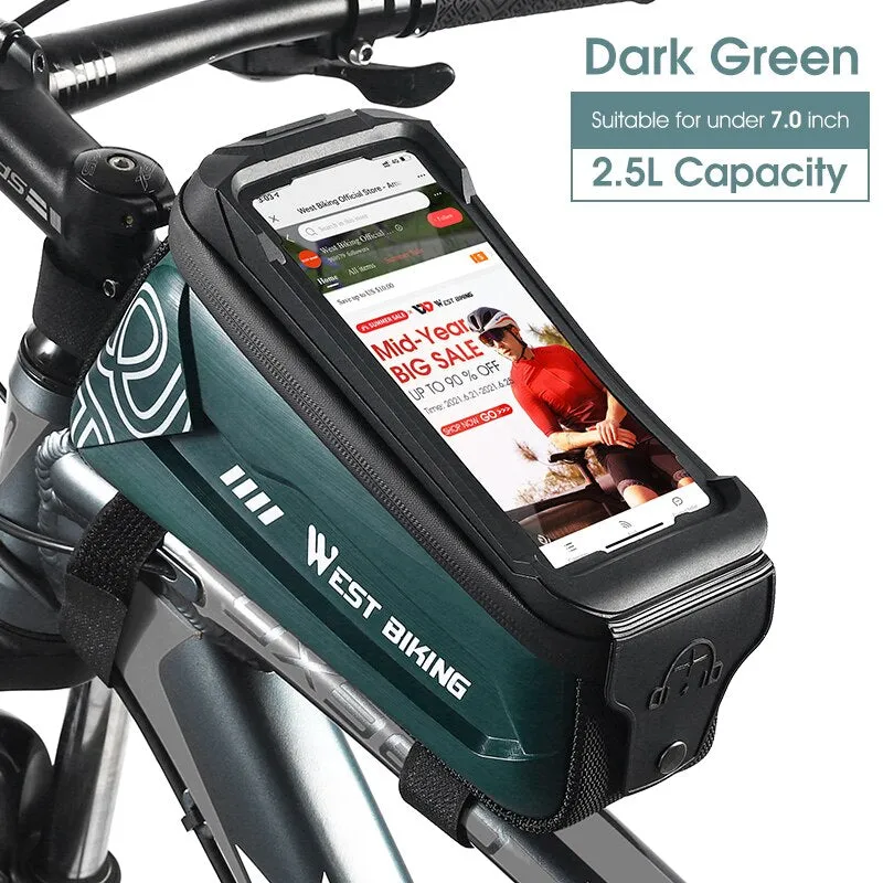 Waterproof Bicycle Bag Touchscreen Phone Case Large Capacity Front Handlebar Cycling Bag MTB Road Bike Accessories